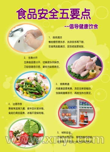 食品饮食卫生挂图 食品安全海报 Y3类